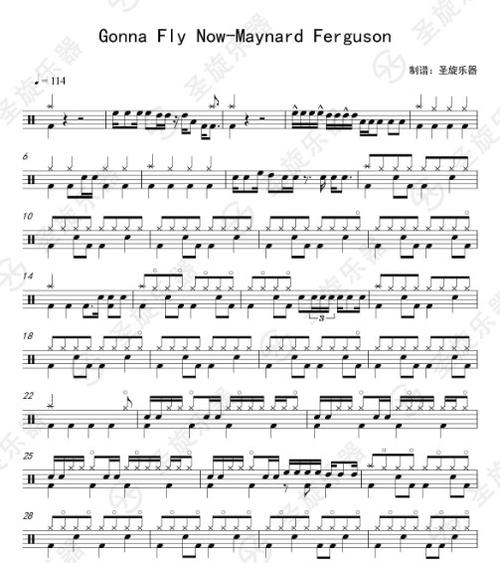 gonna fly now-maynard ferguson架子鼓爵士鼓鼓谱商品图片价格