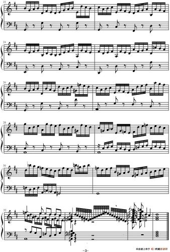 曲谱名:d大调前奏曲与赋格(bwv.850)钢琴谱