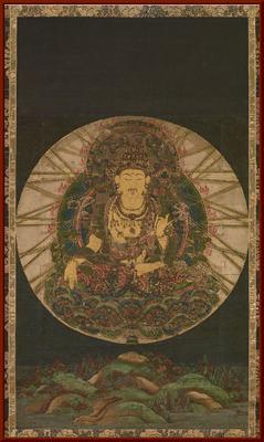 国画 三尺中堂 佛像画 菩萨画像 虚空藏菩萨像 佛教题材 仿古画