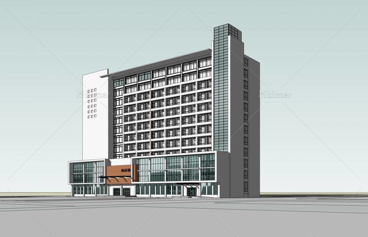 医院--病房楼(40405)su模型下载