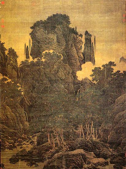 南宋李唐万壑松风图