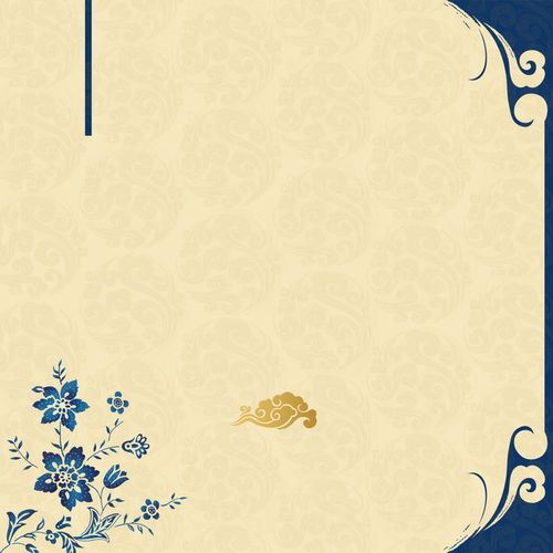 > 简约中国风优雅邀请函背景素材