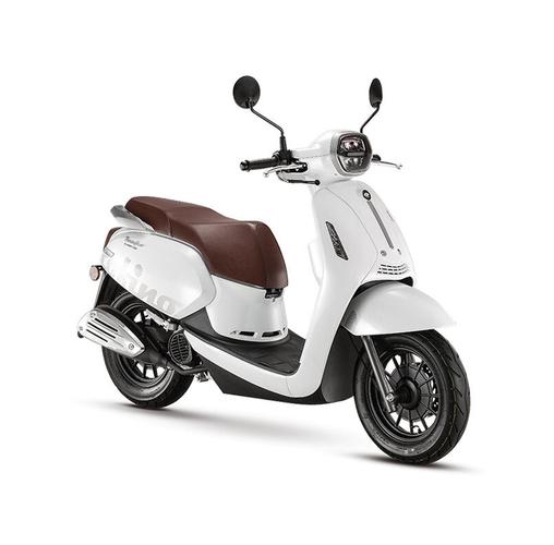 qjmotor菲诺风冷单缸四冲程无级变速踏板摩托车