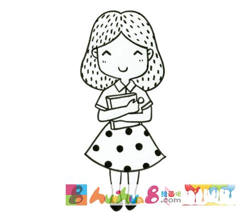 老师简笔画,女老师简笔画