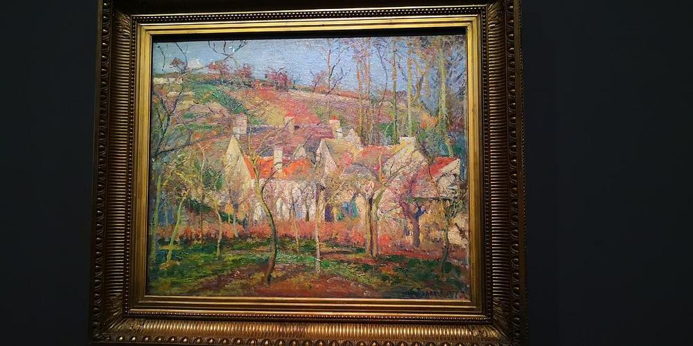 毕沙罗《村落·冬天的印象》