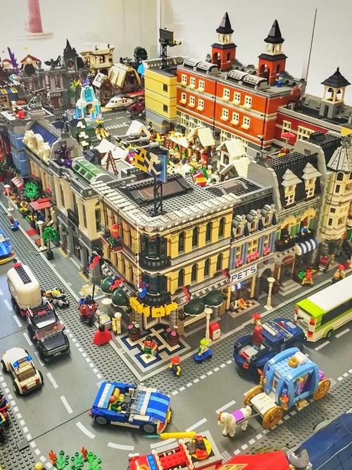 兼容乐高积木著名城市建筑乐高城市街景系列全套书店餐厅咖啡厅百货