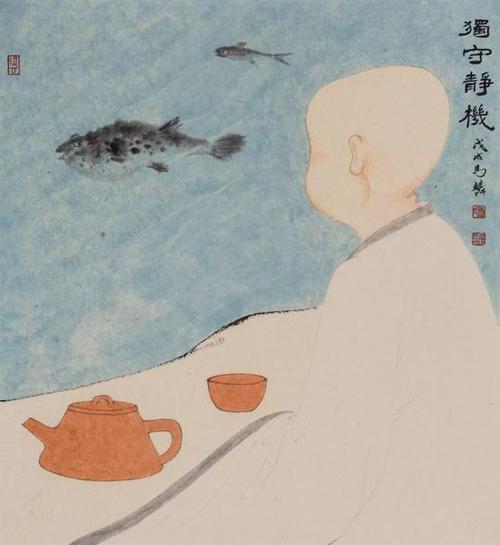 茶画汇马麟绘画作品展亮相北京杏坛美术馆