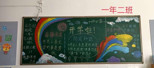 新学期绽放新精彩——哈拉黑小学第一期黑板报展示