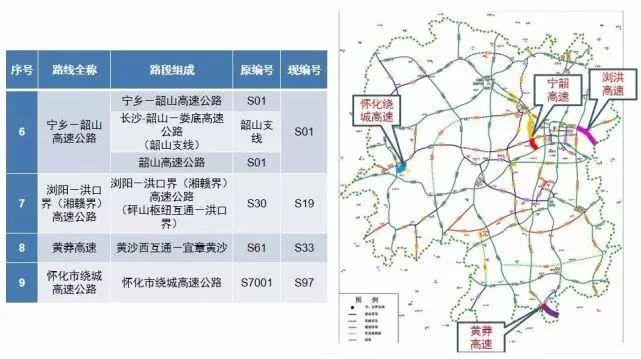 s78南岳高速东沿线,s52醴易高速(醴陵-易家湾),s71华常高速(华容-常宁