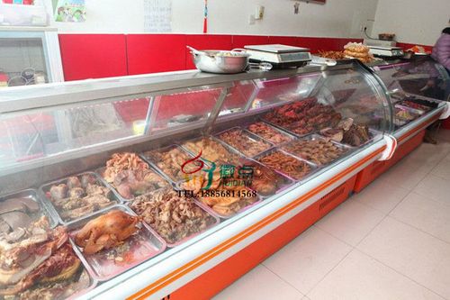 荔浦超市熟食保鲜柜,卧式鸭脖展示柜,商用凉菜卤味冰柜