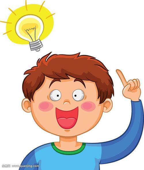 在思考的小孩简笔画