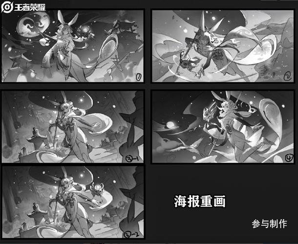 23号兰陵王和李白新皮肤优化,公孙离祈雪灵祝海报重画