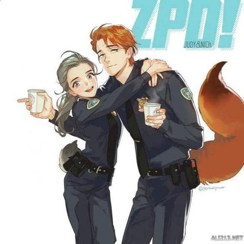 绘师拟人化《疯狂动物城》朱迪和尼克-搜狐