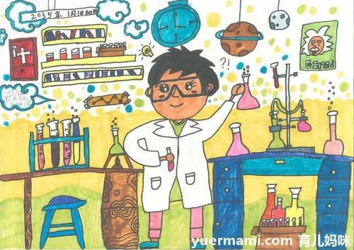 未来我的2035年儿童画图片作品(53p)