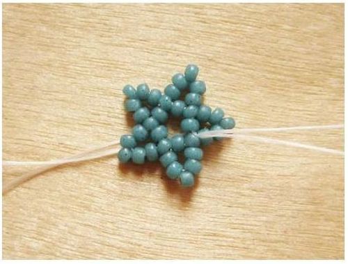 diy串珠五角星手工编织教程图解