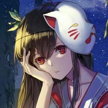 戴面具女生头像