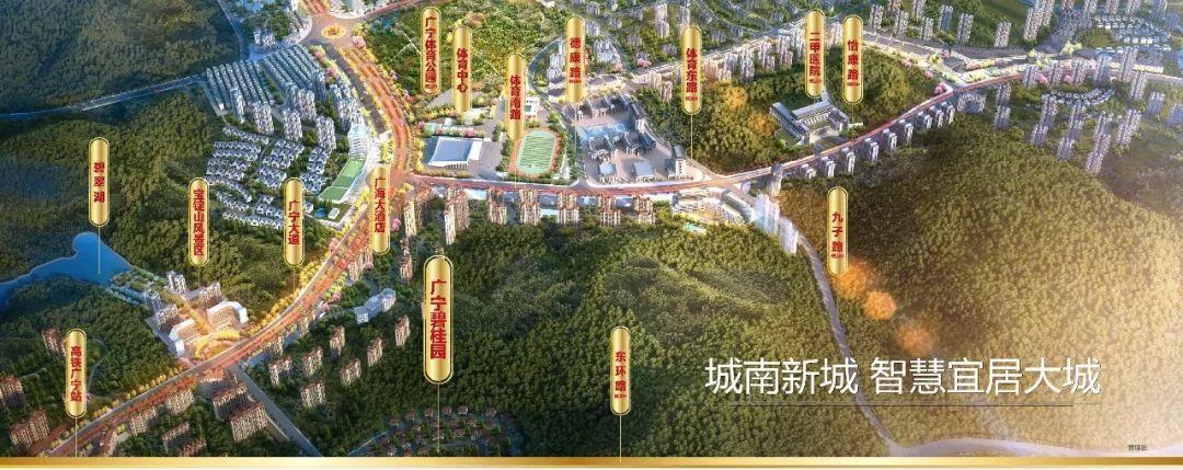 城南新城是广宁城镇现代化发展轴心,承载振兴发展使命.商业