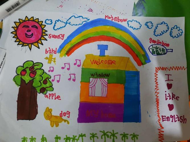 四年级英语手抄报作品展