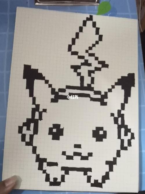像素画皮卡丘_皮卡丘_像素画_人文_绘画