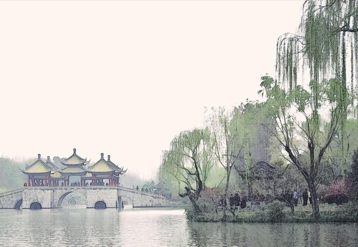 [唐]白居易         孤山寺北贾亭西