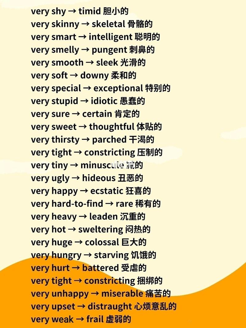 英语表达只会用very?