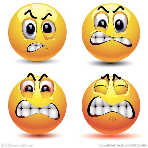 愤怒的卡通表情图片