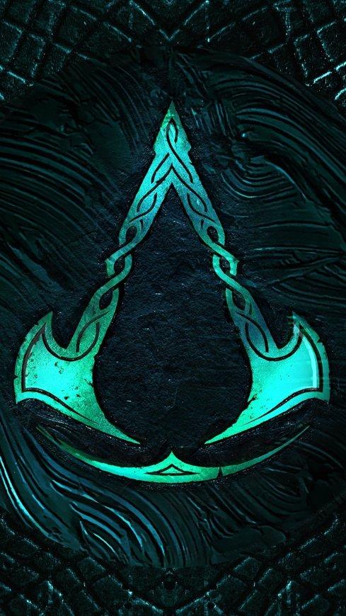 刺客信条:英灵殿logo手机壁纸