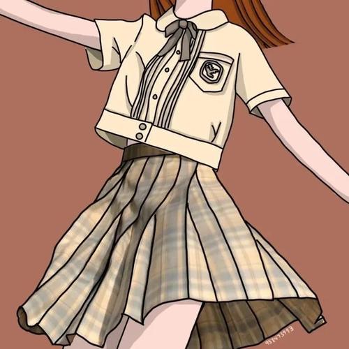 jk制服女生动漫头像