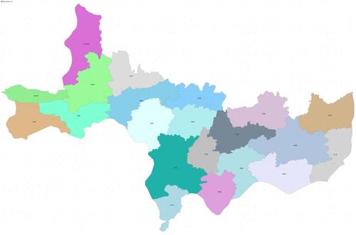 播州区边界地图