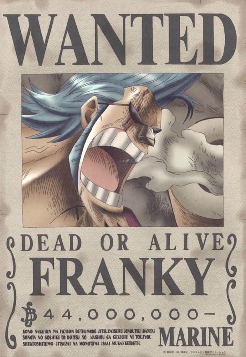 弗兰奇悬赏令简笔画