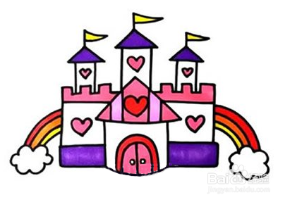 如何画漂亮的大城堡