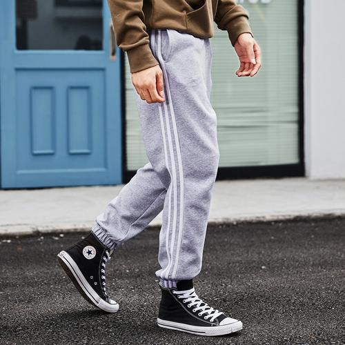 常规条纹日常便服&&运动裤常规日常休闲男式休闲裤