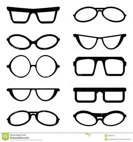 太阳镜简笔画图