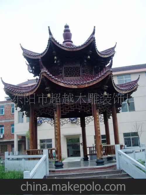供应古建筑凉亭 圆柱亭子 六角凉亭加工定制