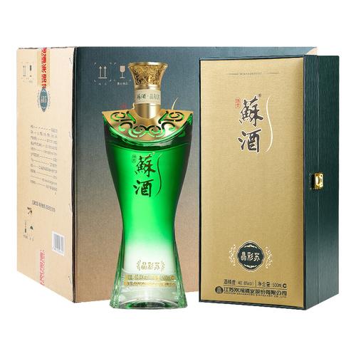 双沟绵柔苏酒晶彩苏408度浓香型白酒单瓶500ml