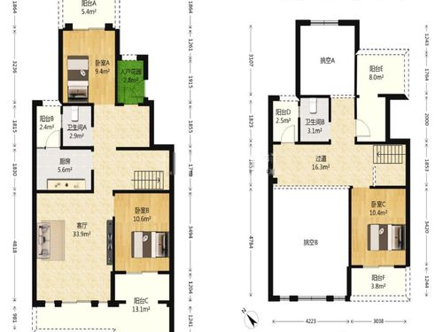 回兴 复地花屿城d5园墅四房188万