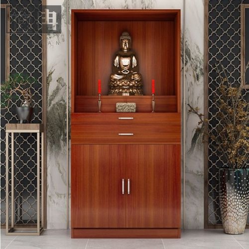 佛像居家供奉柜子烧香简约观音带门佛柜佛柜