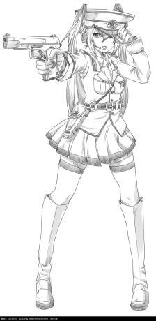 持枪机甲机械动力装置