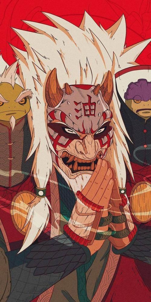 《火影忍者壁纸》宇智波斑和夜凯手机壁纸,我称呼你为