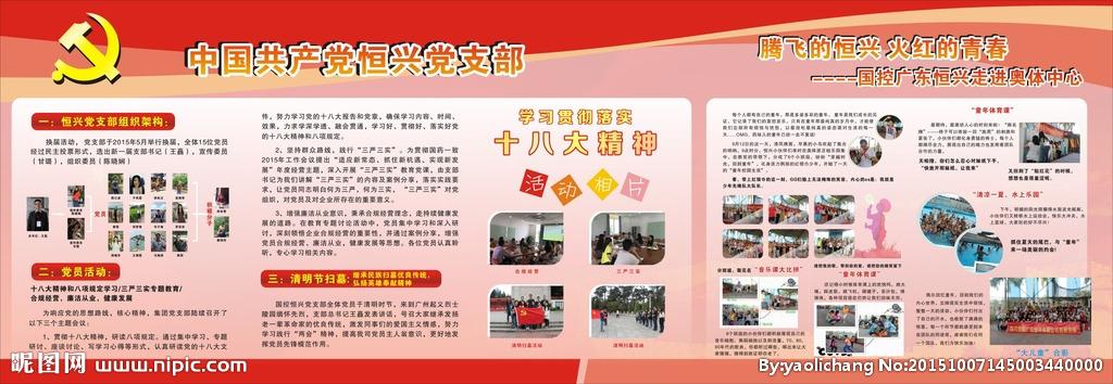 党建版面设计图__展板模板_广告设计_设计图库_昵图