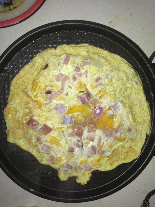 彩椒洋葱火腿煎蛋