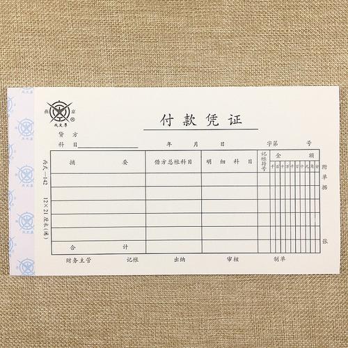 5本装 收入支出凭单 财务收付款记账凭证会计凭证 付款收款转账凭证
