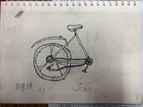 自行车局部写生