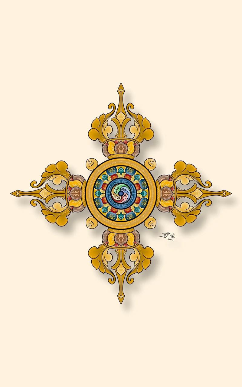 客儿绘画.金刚杵