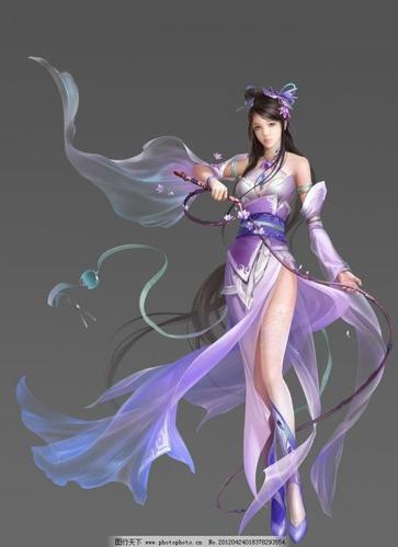 侠女 侠客 武侠 美女 长鞭 游戏 人物 动漫人物 动漫动画 设计 100dpi