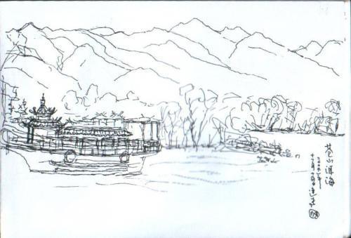 洱海简笔画