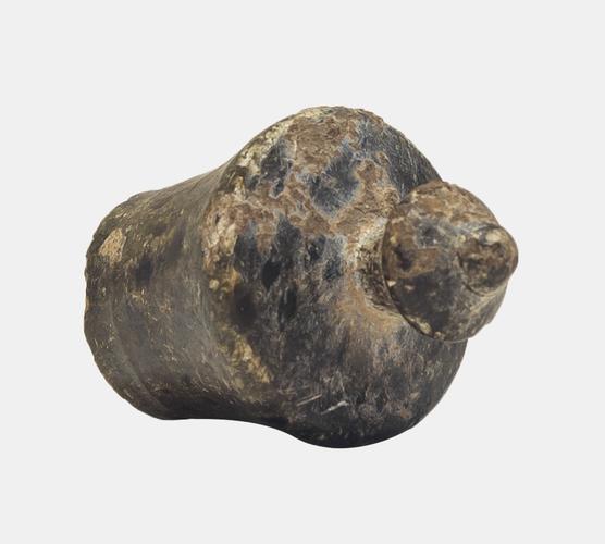 豹斑石壶盖 精品艺术品 收藏价值高 石器