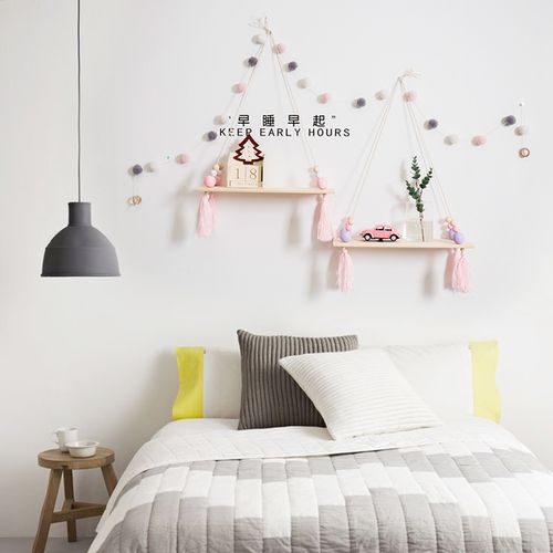 风创意家居卧室墙壁墙面装饰品挂件少女心房间玄关墙上壁挂饰 ins