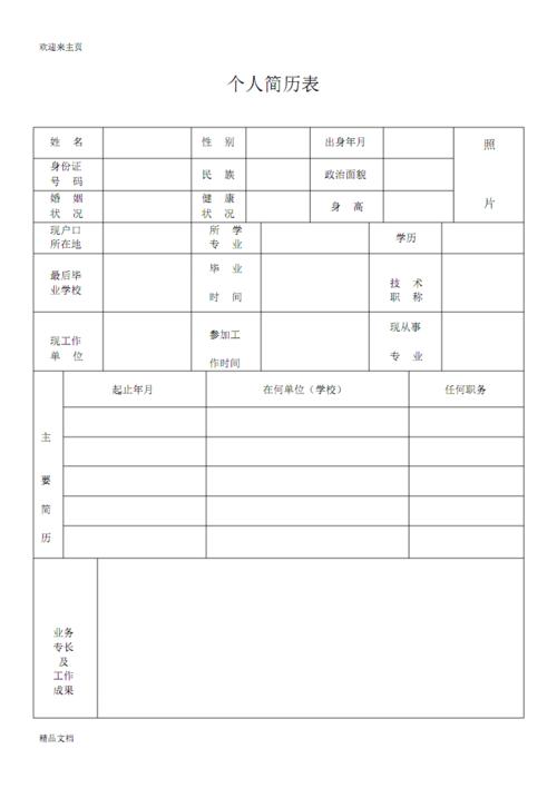 (2020年编辑)标准个人简历模板(最新).pdf