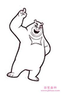 熊大熊二动画片简笔画